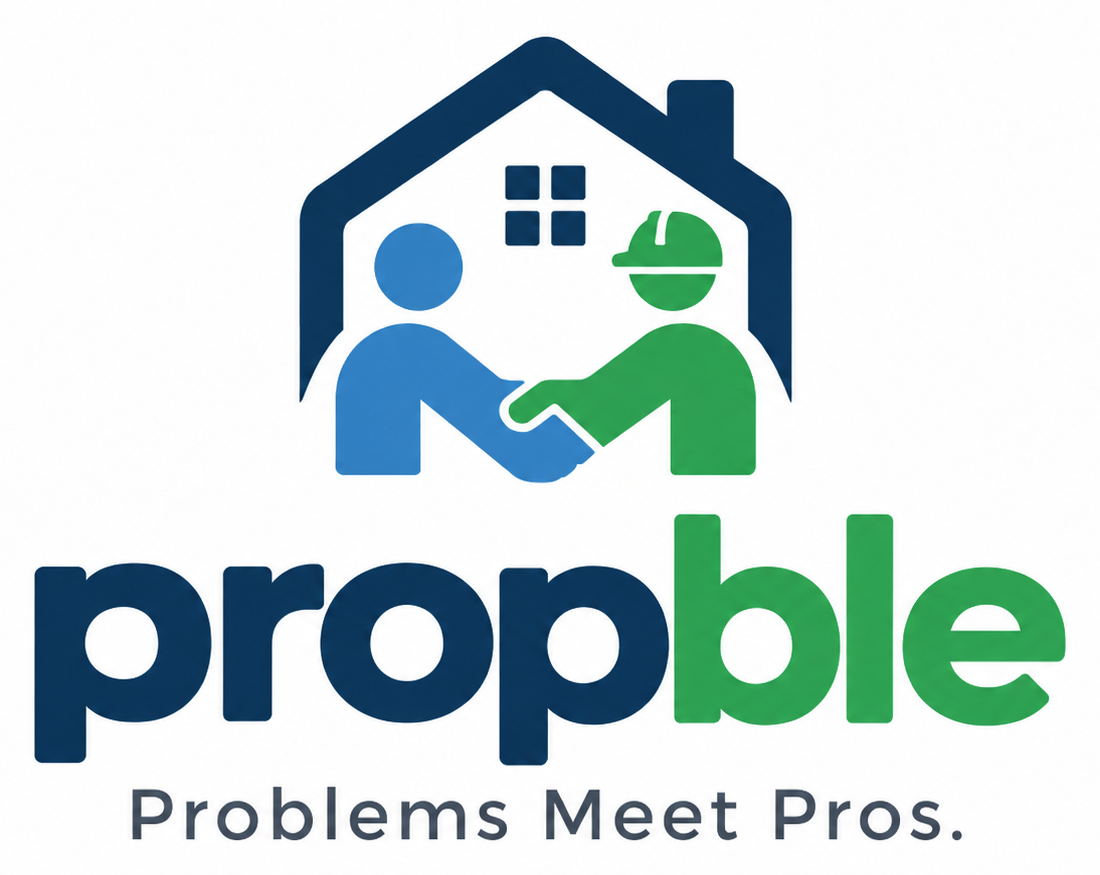 propble logo with the slogan Problems Meet Pros.